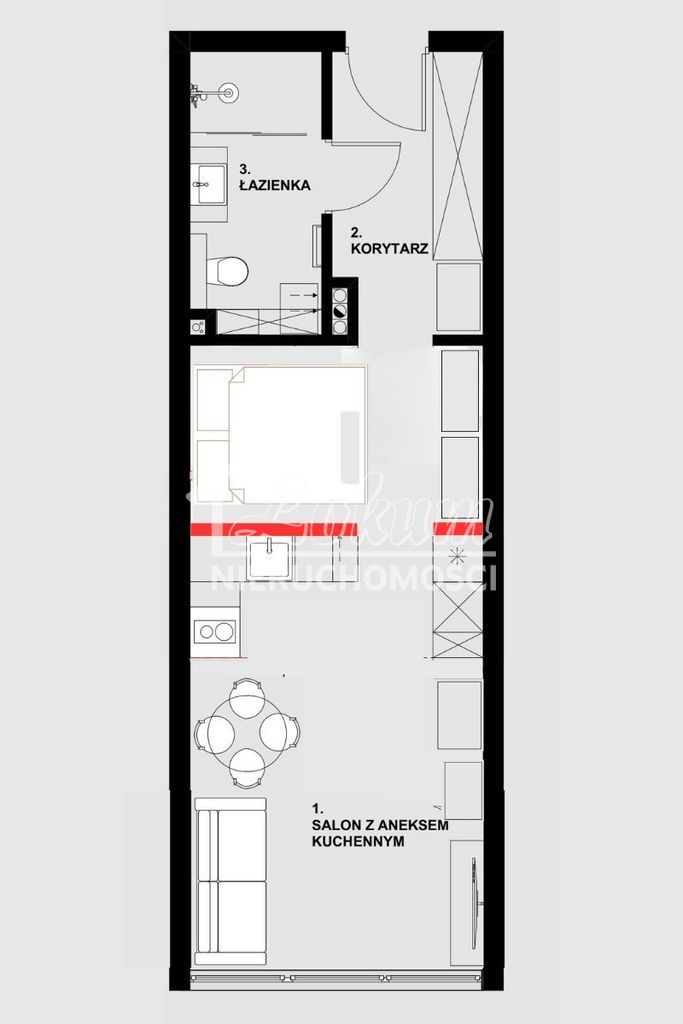 Mieszkanie 36,94&nbsp;m², Szczecin - zdjęcie 2