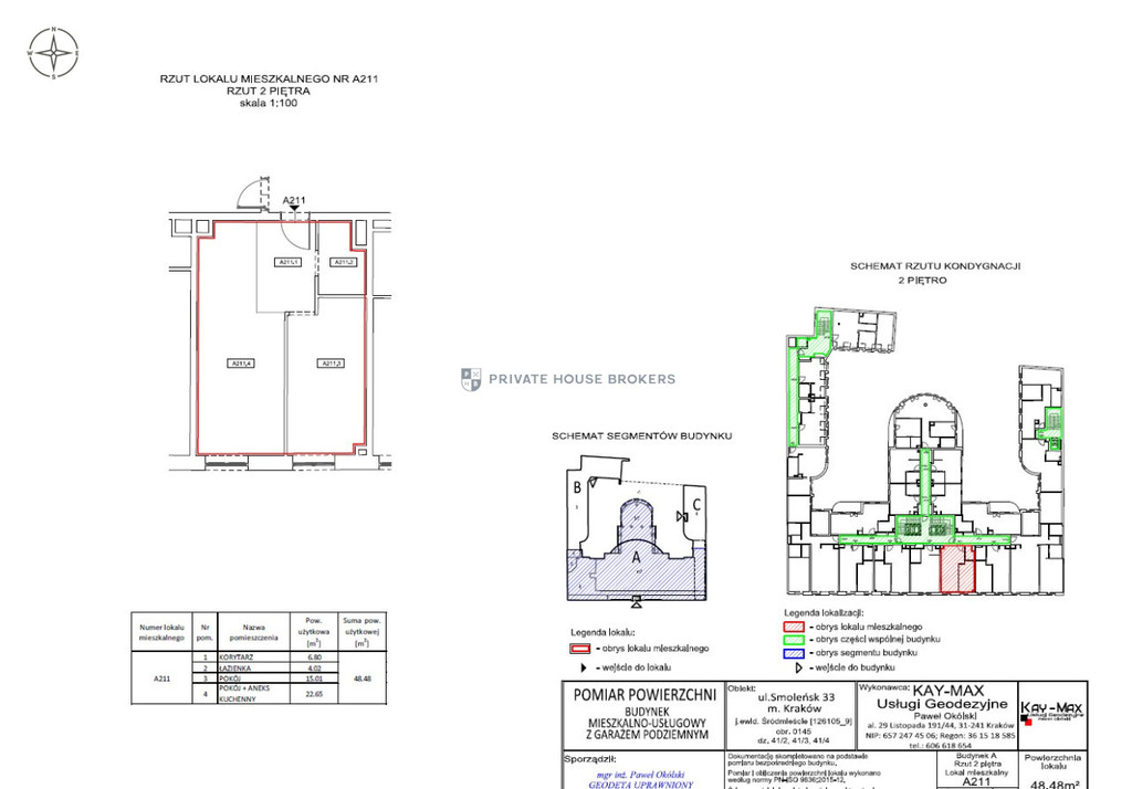 Mieszkanie 47,64 m², Kraków, Stare Miasto, Smoleńsk - zdjęcie 18