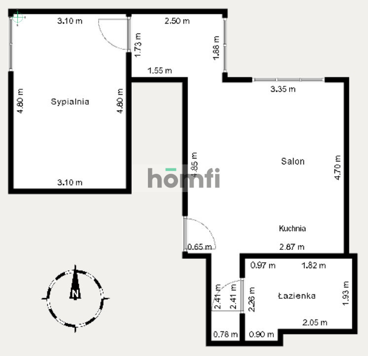 Mieszkanie 46&nbsp;m², Rybnik, Orzepowice, Energetyków - zdjęcie 10
