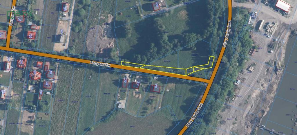 Działka inwestycyjna 1383 m², Brzeszcze, Partyzantów - zdjęcie 1