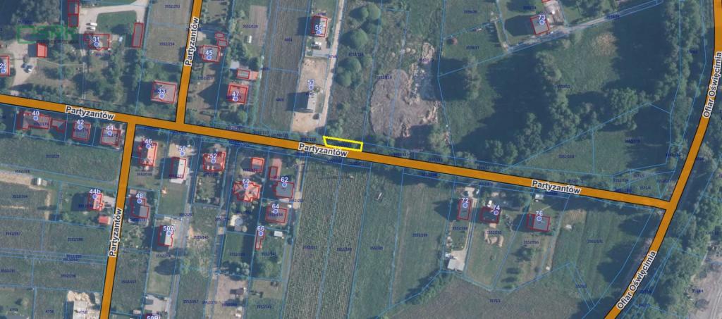 Działka inwestycyjna 137 m², Brzeszcze, Partyzantów - zdjęcie 1