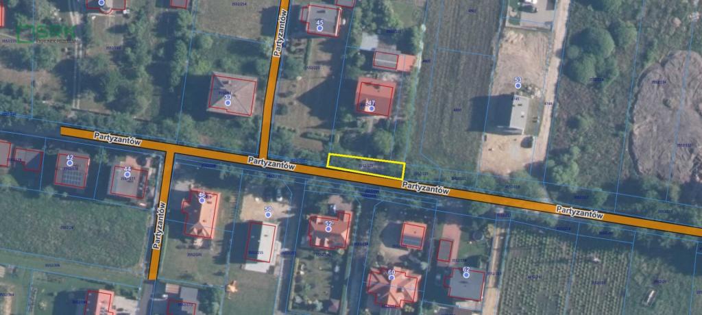 Działka inwestycyjna 217 m², Brzeszcze, Partyzantów - zdjęcie 1