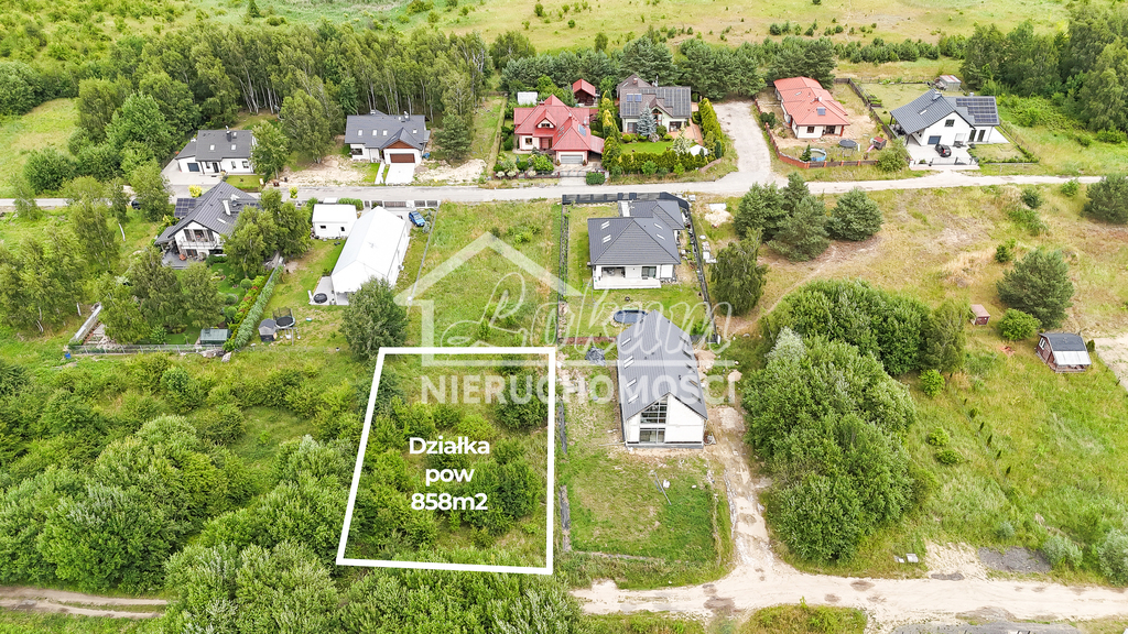 Działka budowlana 858&nbsp;m², Dołuje - zdjęcie 1