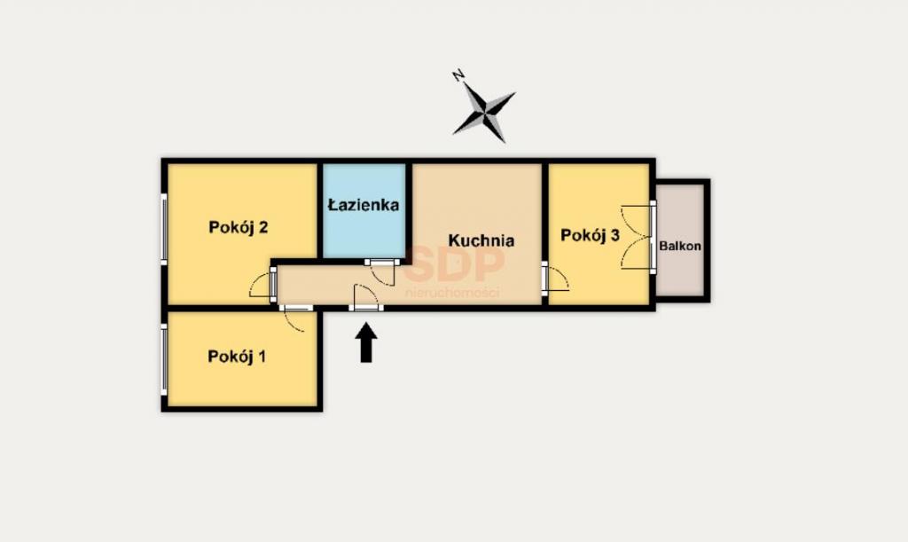 Mieszkanie 58 m², Wrocław, Krzyki, Brzoskwiniowa - zdjęcie 12