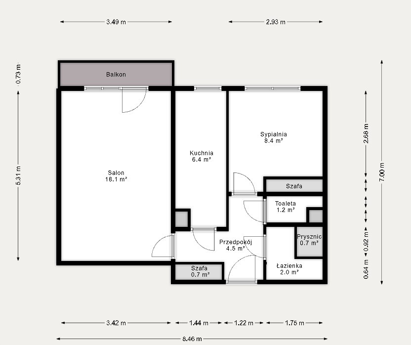 Mieszkanie 44 m², Katowice, Zawodzie, Bohaterów Monte Cassino - zdjęcie 8