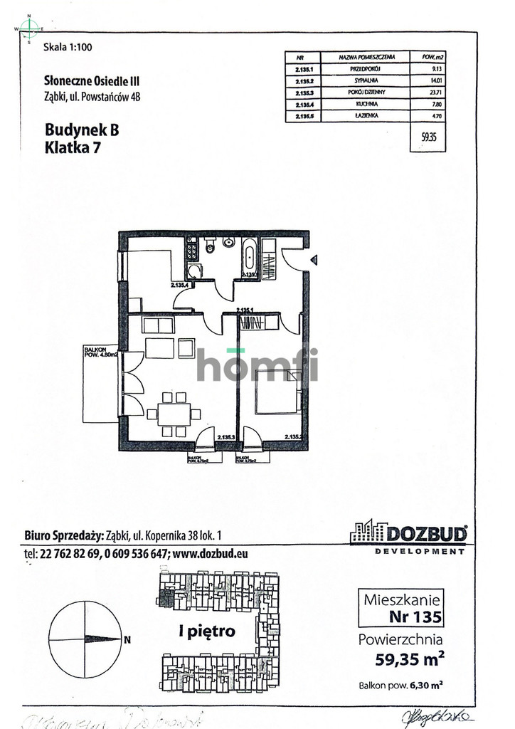 Mieszkanie 59,35 m², Ząbki, Powstańców - zdjęcie 19