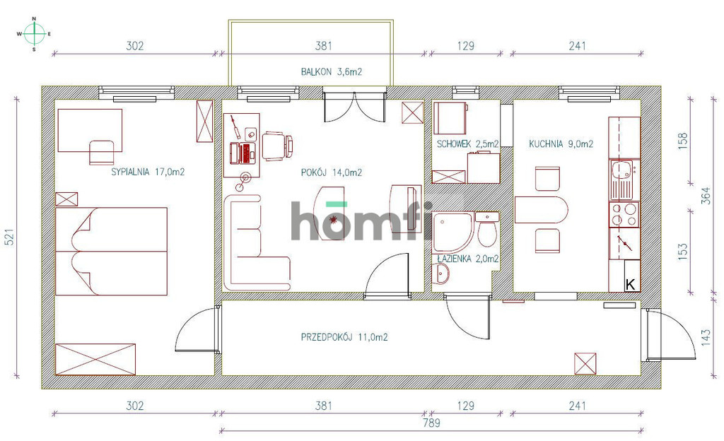 Mieszkanie 55 m², Łódź, Śródmieście, Pomorska - zdjęcie 17