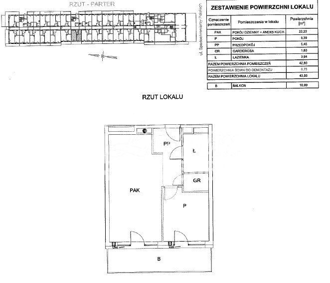 Mieszkanie 42,8&nbsp;m², Dziwnów, Spadochroniarzy Polskich - zdjęcie 12