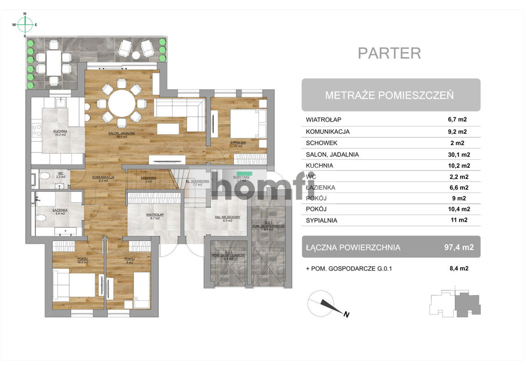 Mieszkanie 97,4&nbsp;m², Ustka, Kolorowa - zdjęcie 12