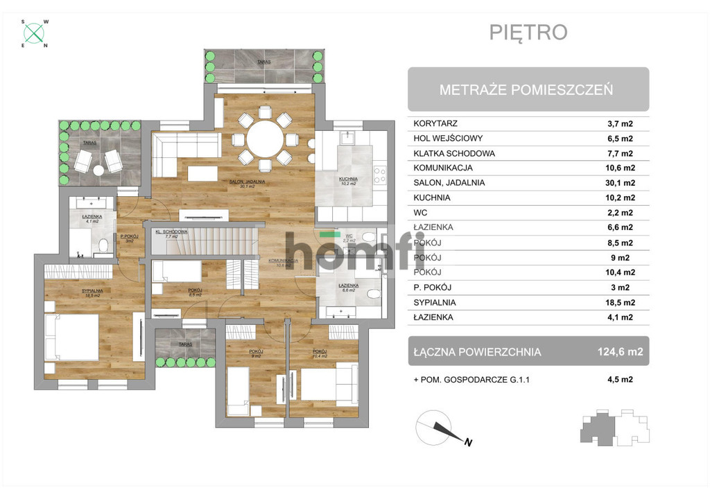 Mieszkanie 131,1&nbsp;m², Ustka, Kolorowa - zdjęcie 12