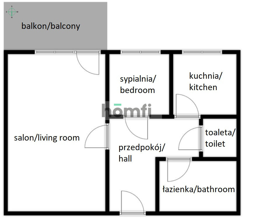 Mieszkanie 48,9 m², Gdańsk, Piecki Migowo, Heleny Marusarzówny - zdjęcie 16