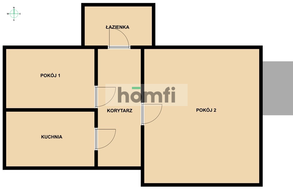 Mieszkanie 48,3&nbsp;m², Pińczów, Grunwaldzka - zdjęcie 11