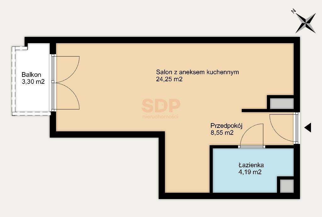 Mieszkanie 36&nbsp;m², Wrocław, Traugutta Romualda - zdjęcie 2