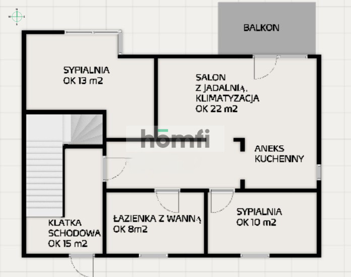 Mieszkanie 79,41&nbsp;m², Głogów Małopolski, Partyzantów - zdjęcie 16