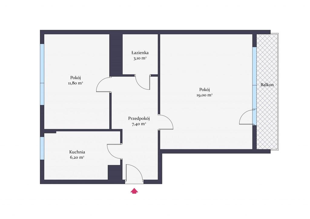 Mieszkanie 48&nbsp;m², Siedlce, Błonie - zdjęcie 7