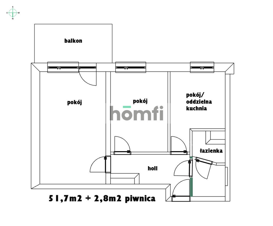 Mieszkanie 51,7 m², Lublin, Ponikwoda, Bolesława Sekutowicza - zdjęcie 8