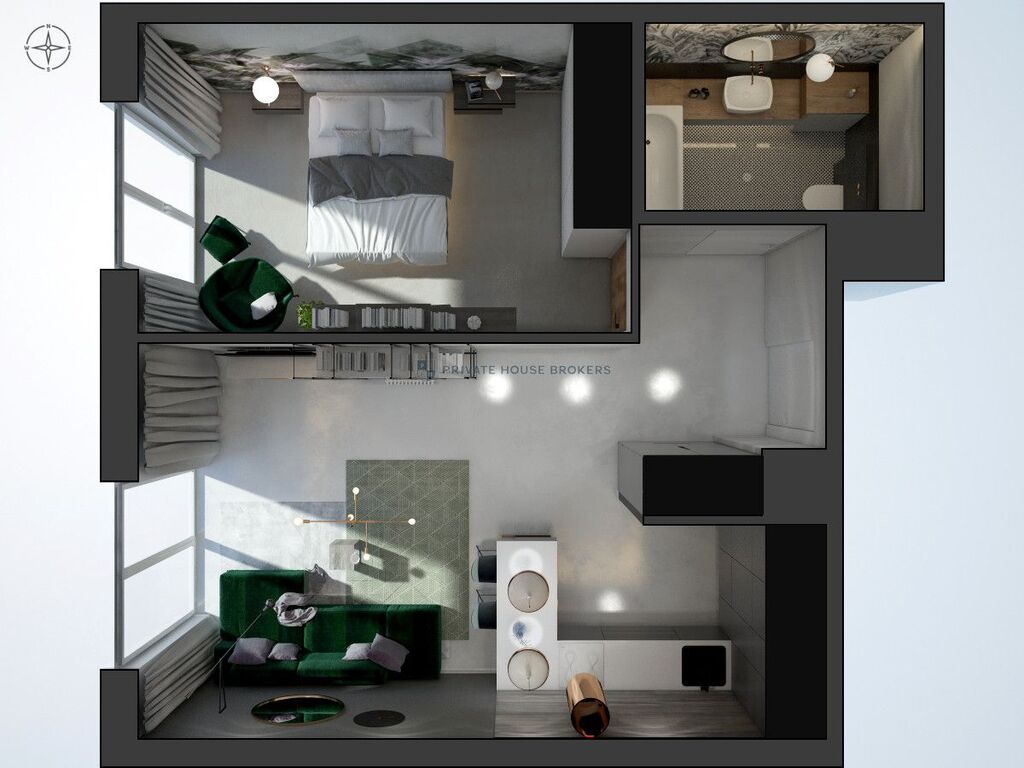 Mieszkanie 44,08&nbsp;m², Kraków, Bronowice, Samuela Bogumiła Lindego - zdjęcie 2