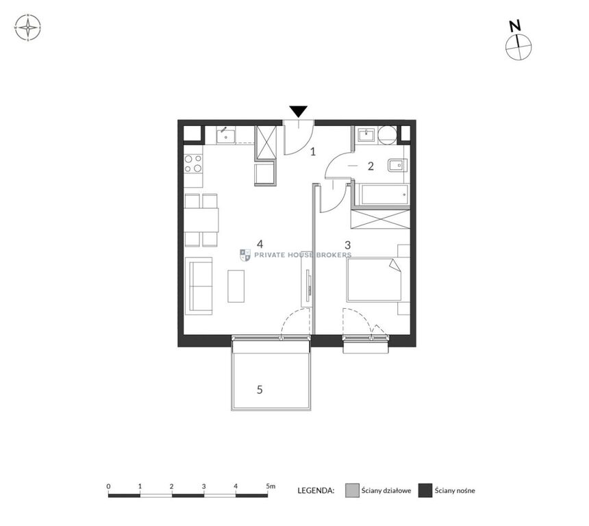 Mieszkanie 44,08&nbsp;m², Kraków, Bronowice, Samuela Bogumiła Lindego - zdjęcie 6