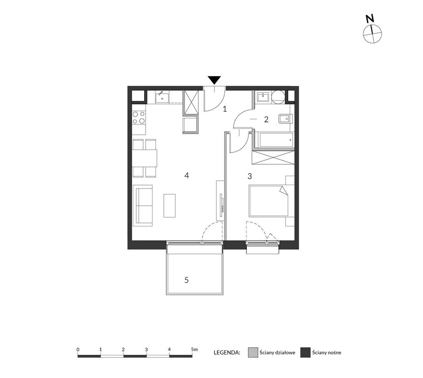 Mieszkanie 44,08&nbsp;m², Kraków, Bronowice, Samuela Bogumiła Lindego - zdjęcie 11