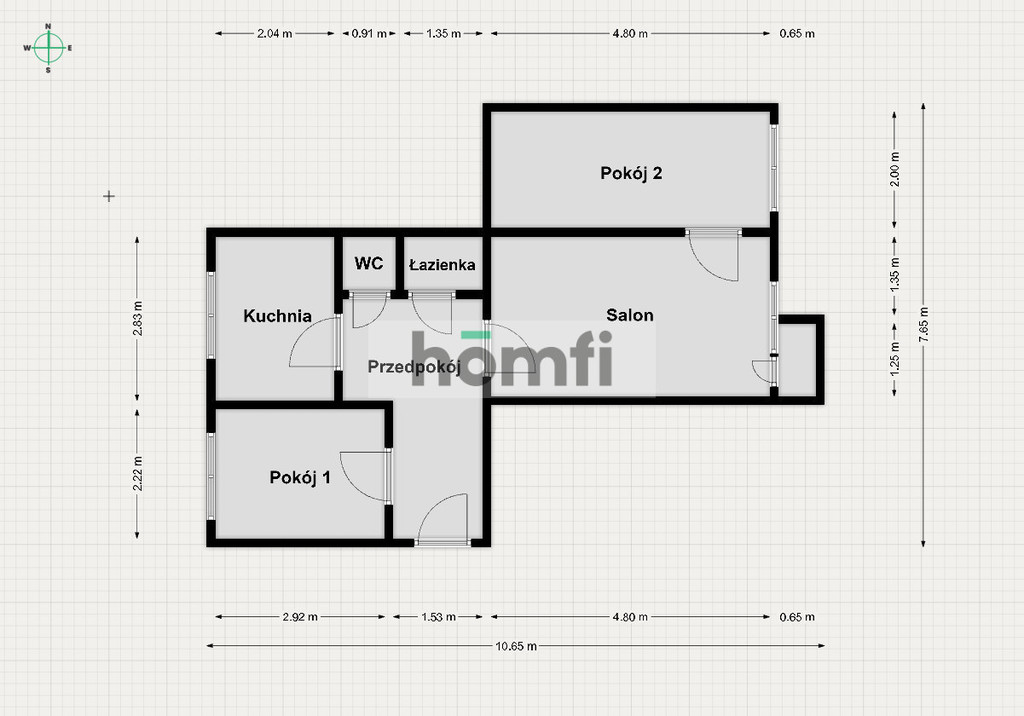 Mieszkanie 48 m², Toruń, Os. Rubinkowo I, Ludwika Rydygiera - zdjęcie 11