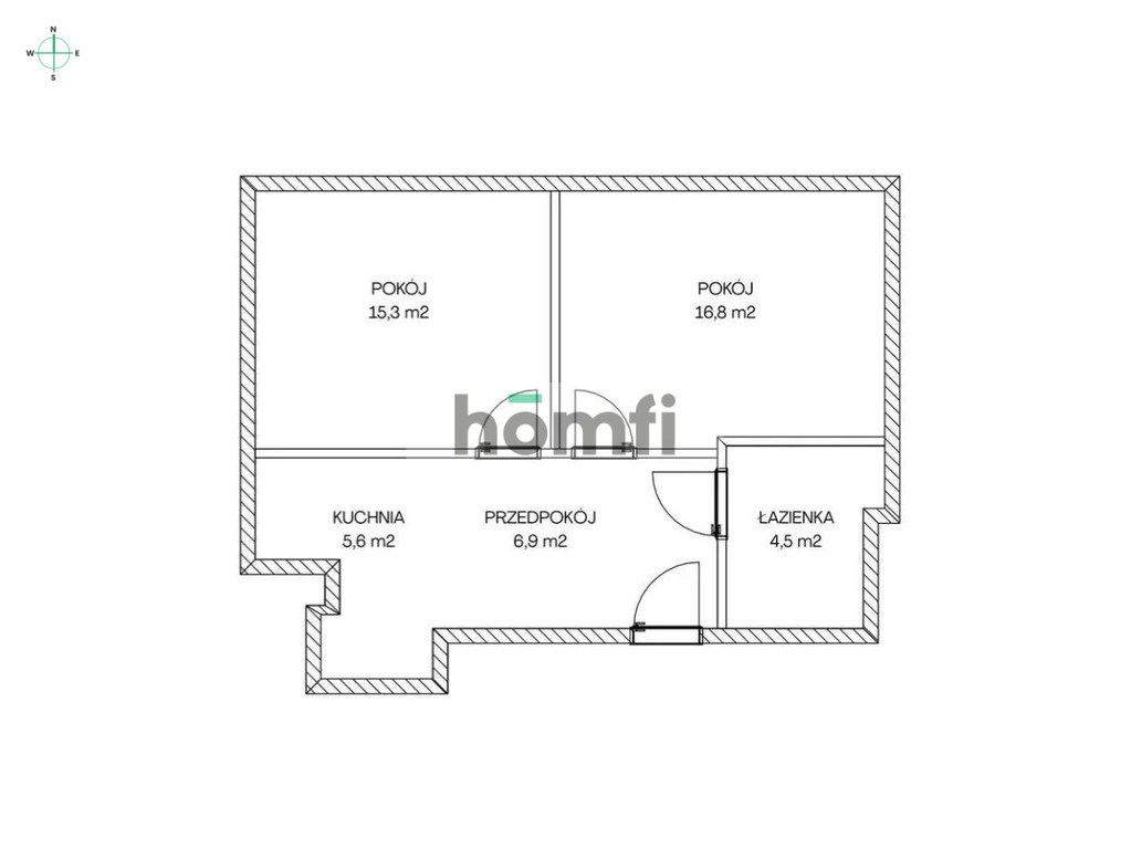 Mieszkanie 43,39&nbsp;m², Kraków, Bronowice, Bronowicka - zdjęcie 15