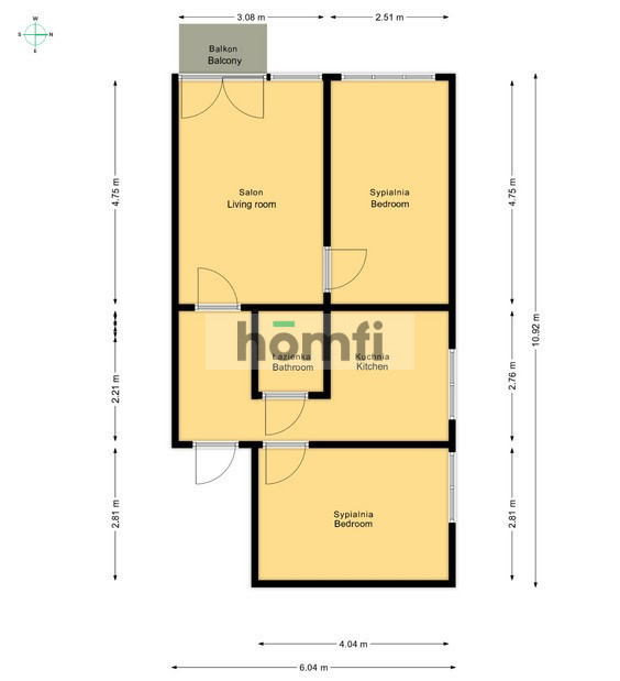 Mieszkanie 53,95 m², Radom, 11 Listopada - zdjęcie 8