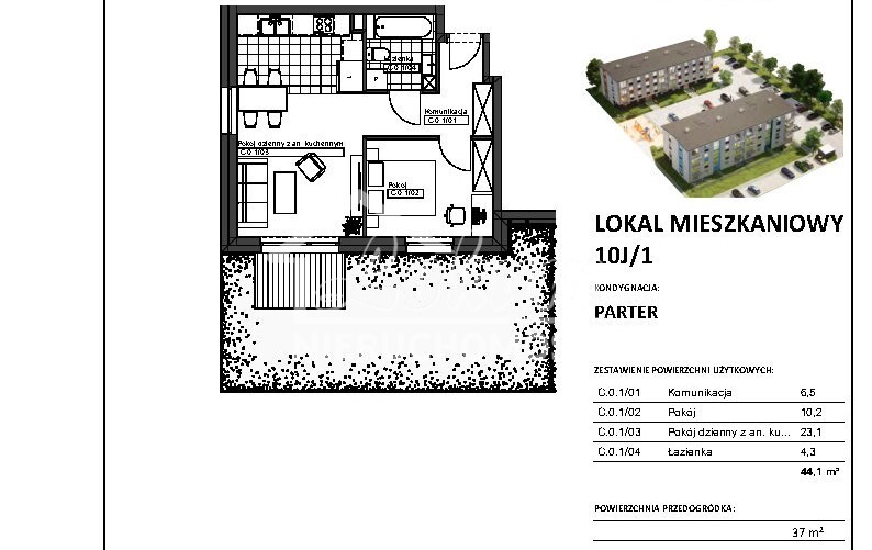Mieszkanie 44&nbsp;m², Stargard - zdjęcie 4