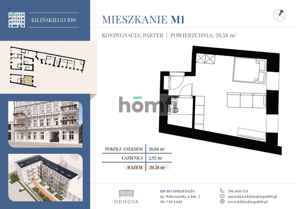 Mieszkanie 30,09 m², Łódź, Śródmieście, Jana Kilińskiego - zdjęcie 13