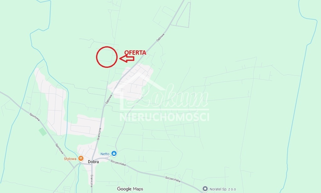 Działka budowlana 5575&nbsp;m², Dobra, Graniczna - zdjęcie 8