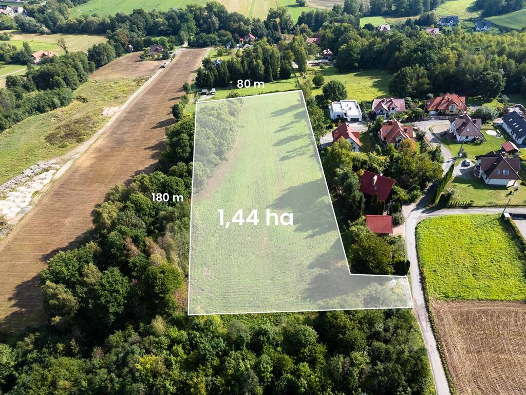 Działka budowlana 1,43 ha, Michałowice, Widokowa - zdjęcie 1