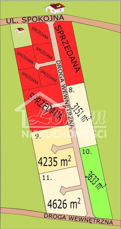 Działka rolna 3633&nbsp;m², Żarnowo - zdjęcie 3