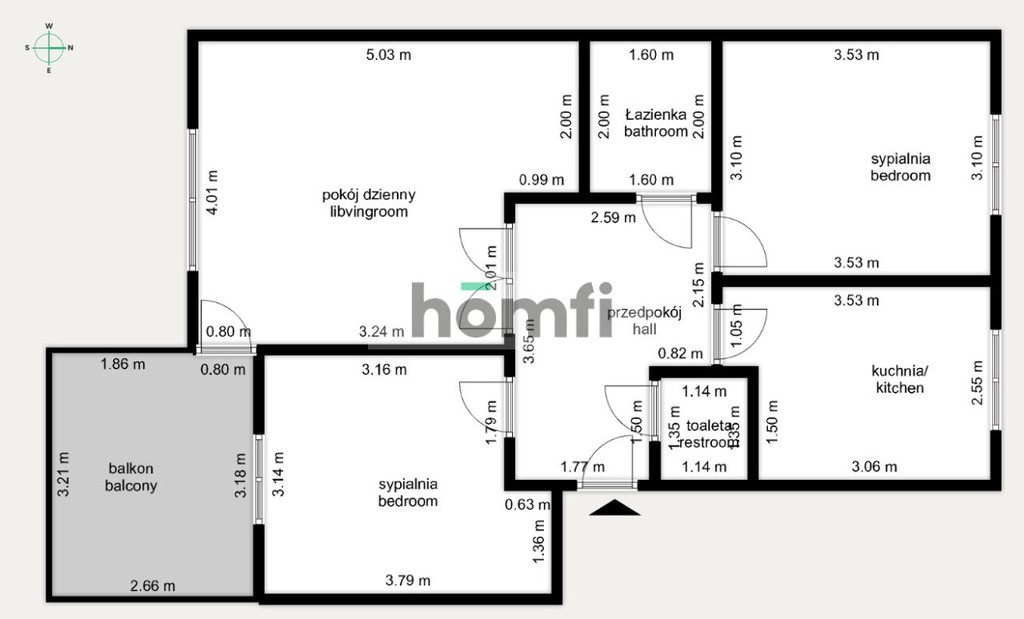 Mieszkanie 63&nbsp;m², Kraków, Czyżyny, Nowohucka - zdjęcie 17