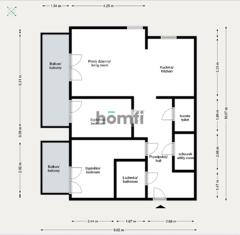 Mieszkanie 66&nbsp;m², Kraków, Prokocim-Bieżanów, Górników - zdjęcie 17
