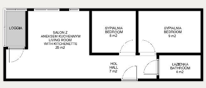 Mieszkanie 54,12&nbsp;m², Kraków, Podgórze, Wielicka - zdjęcie 11