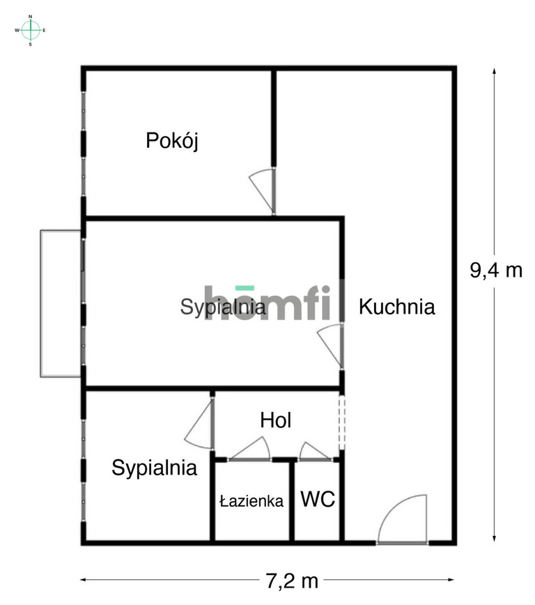 Mieszkanie 67,23 m², Wrocław, Krzyki, Zaolziańska - zdjęcie 13