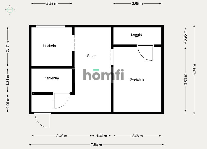 Mieszkanie 41,3 m², Katowice, Burowiec, Przedwiośnie - zdjęcie 15