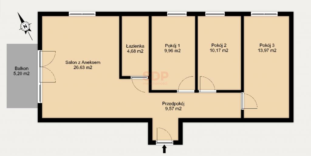 Mieszkanie 75 m², Wrocław, Fabryczna, Rumiankowa - zdjęcie 6
