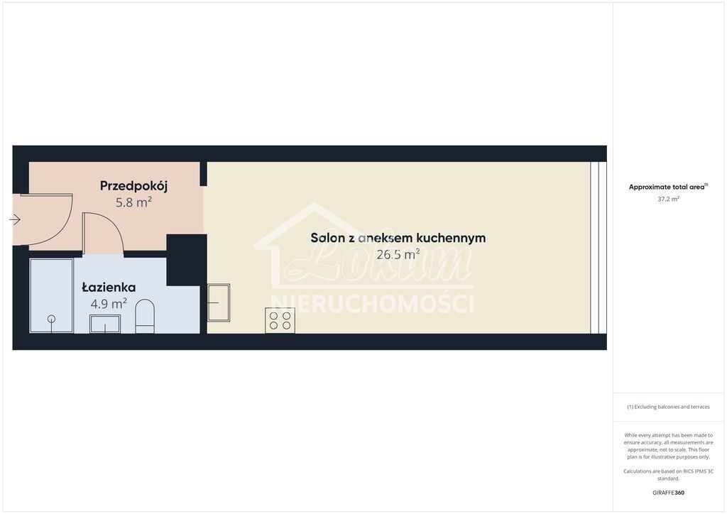 Mieszkanie 37&nbsp;m², Szczecin, Stołczyn, Mirosława Kimnesa - zdjęcie 19