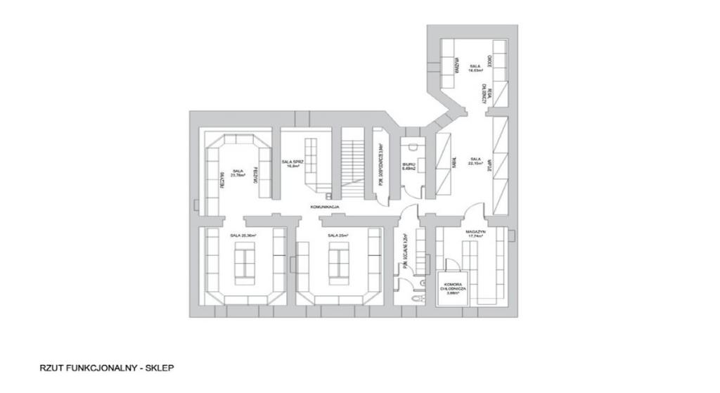 Lokal usługowy do wynajęcia, 188&nbsp;m², Kraków, Dietla - zdjęcie 14