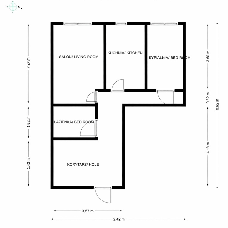 Mieszkanie 41 m², Wrocław, Stare Miasto, Szczepińska - zdjęcie 18