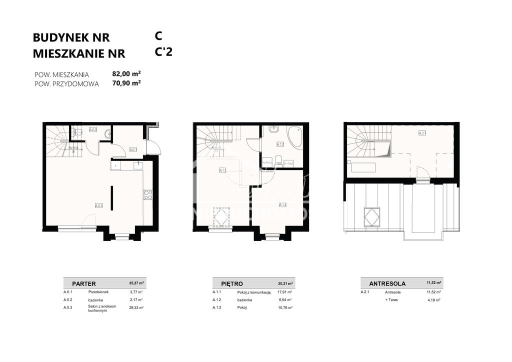 Mieszkanie 82&nbsp;m², Szczecin, Krzekowo-Bezrzecze, Drozdowa - zdjęcie 3