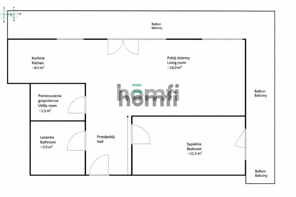 Mieszkanie 51,01&nbsp;m², Wrocław, Krzyki, Gazowa - zdjęcie 19