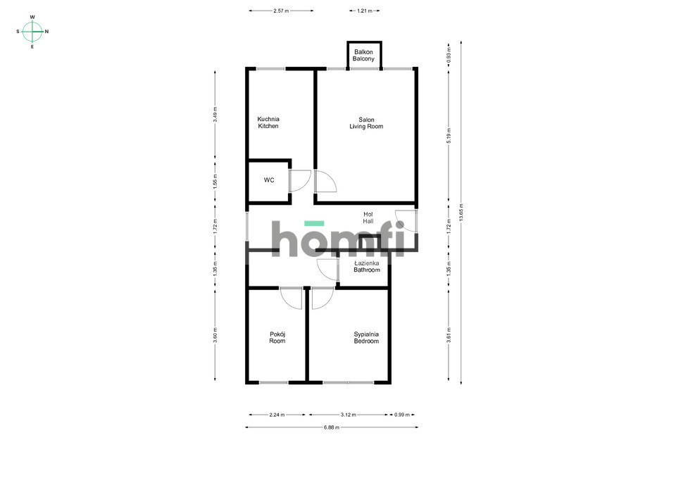 Mieszkanie 68,9&nbsp;m², Poznań - zdjęcie 15