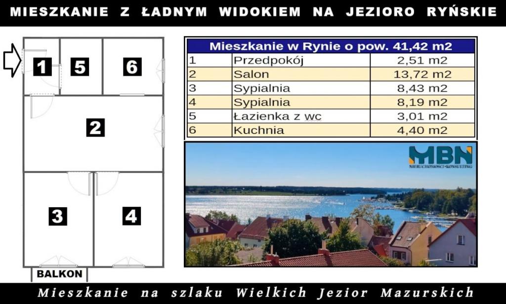Mieszkanie 41&nbsp;m², Ryn - zdjęcie 14