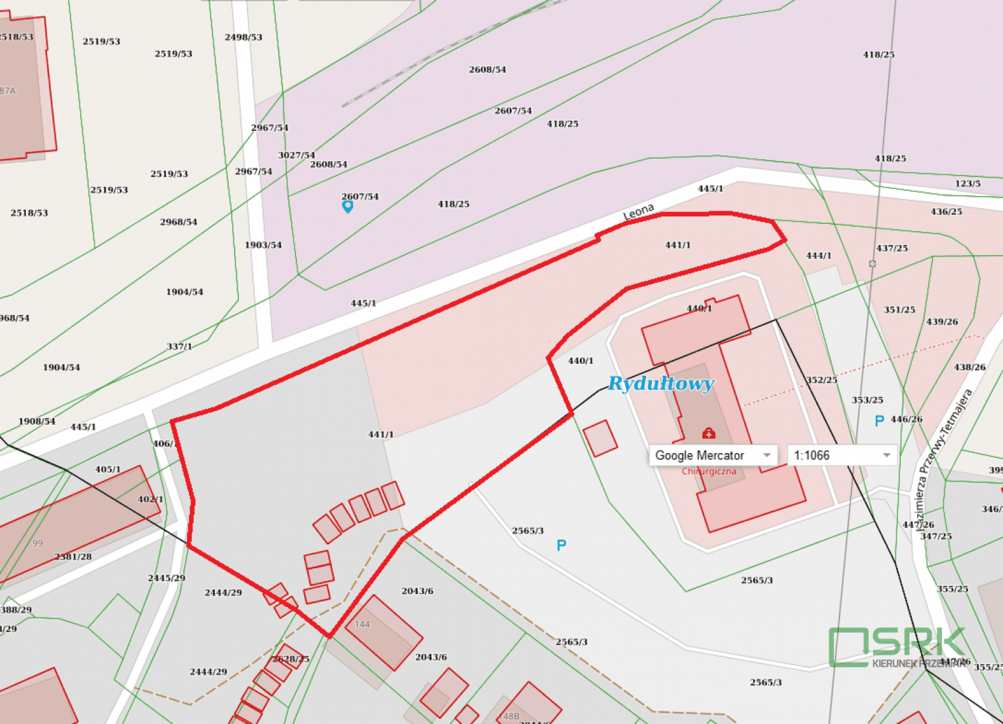 Działka inwestycyjna 4466 m², Rydułtowy, Leona - zdjęcie 1