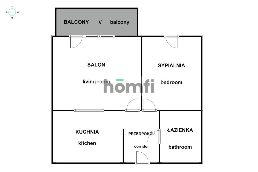 Mieszkanie 41,6 m², Kraków, Prądnik Biały, Bociana - zdjęcie 15