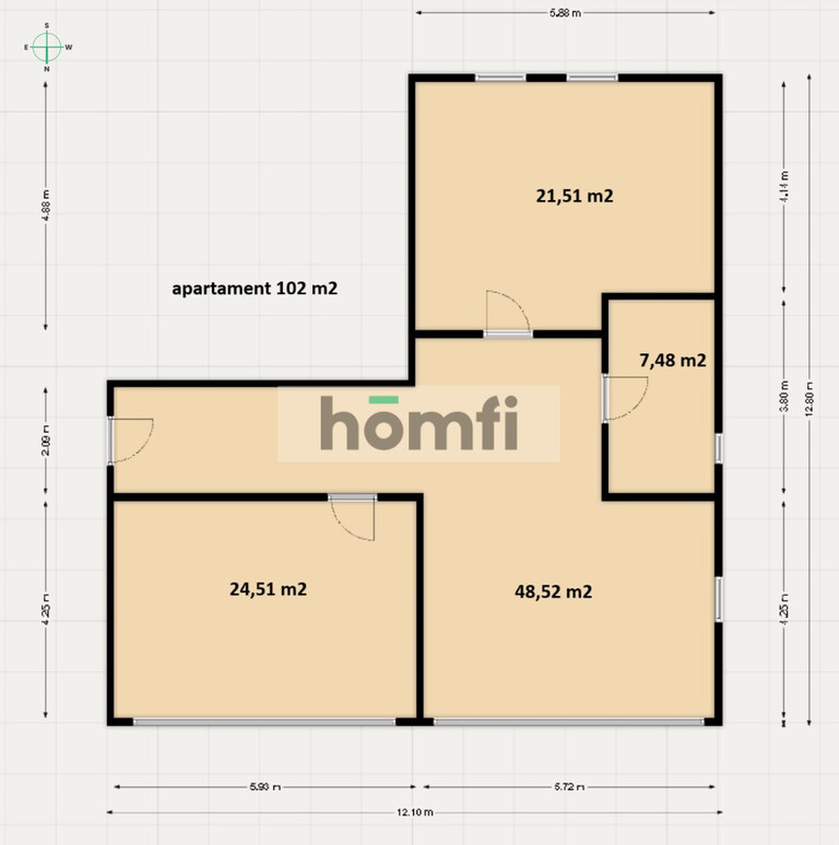 Mieszkanie 102&nbsp;m², Piotrków Trybunalski, Al. Armii Krajowej - zdjęcie 10