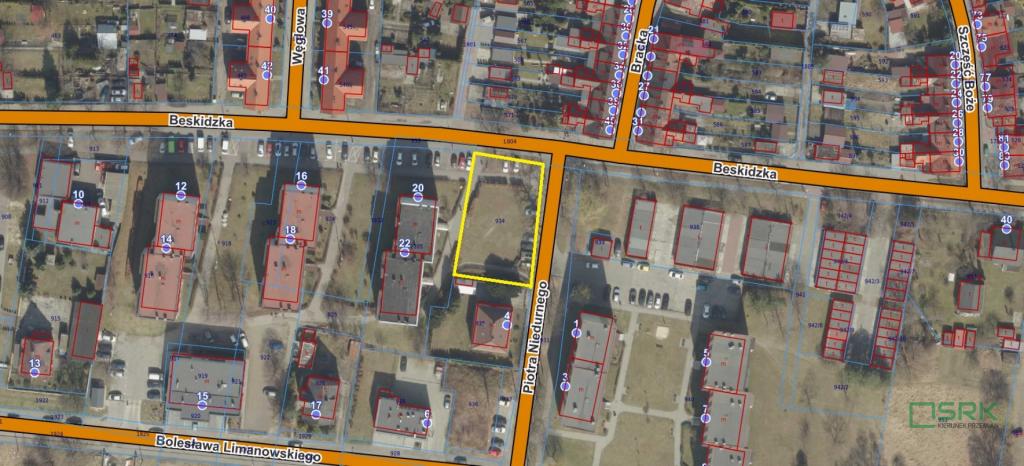 Działka inwestycyjna 879&nbsp;m², Gliwice, Piotra Niedurnego - zdjęcie 1