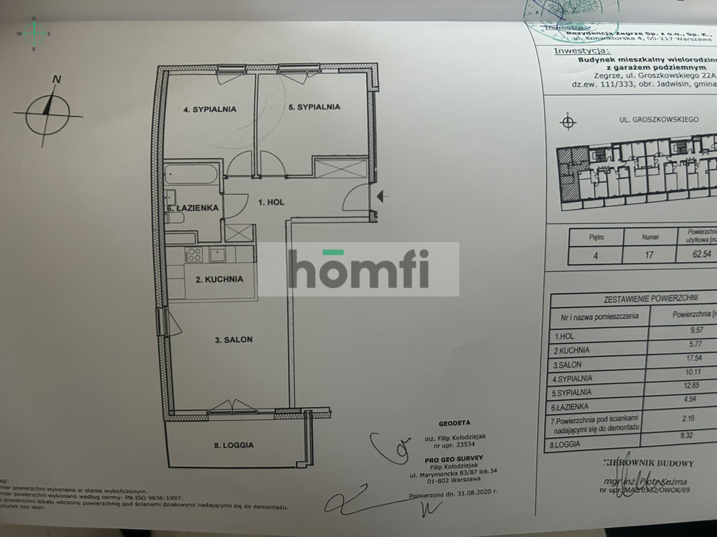 Mieszkanie 65,2&nbsp;m², Zegrze, prof. Janusza Groszkowskiego - zdjęcie 14