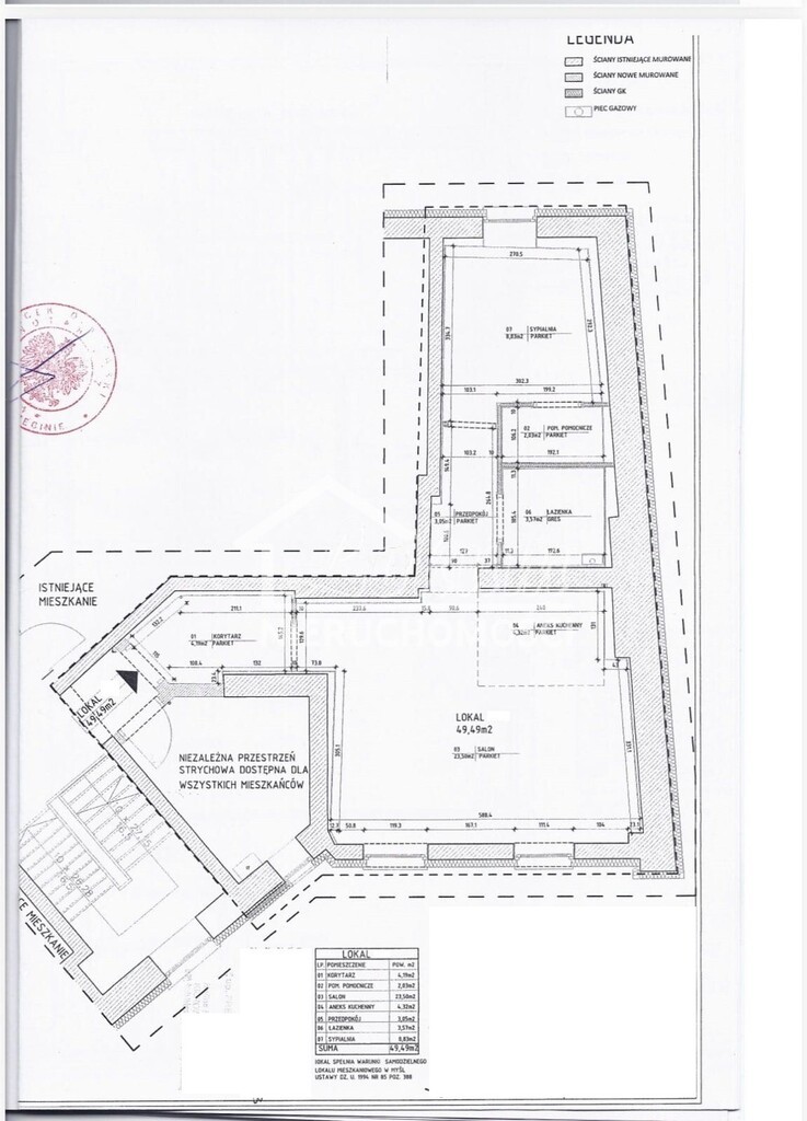Mieszkanie 49,49&nbsp;m², Szczecin, Żelechowa, Robotnicza - zdjęcie 11